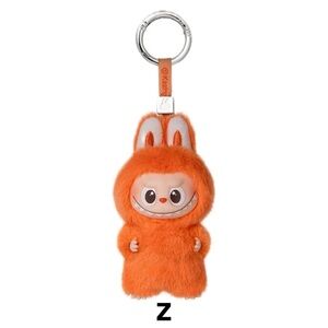 [NEW] POP MART Mini Labubu Pin for Love Vinyl Plush Pendant (N-Z) - Z Orange